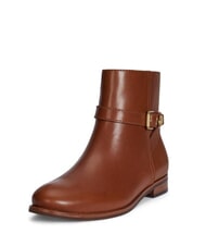 RALPH LAUREN BROOKE 2 Botines bajos de piel con hebilla lauren tan1 - Zapatos Mujer - 3