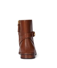 RALPH LAUREN BROOKE 2 Botines bajos de piel con hebilla lauren tan1 - Zapatos Mujer - 5