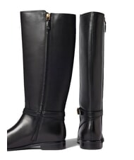 RALPH LAUREN BROOKE TALL 2 Botas altas de cuero NEGRO - Zapatos Mujer - 4