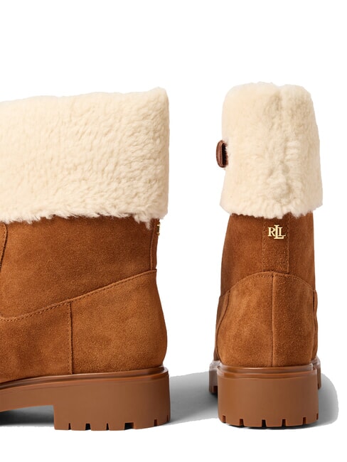 ALLYSON Botines de piel de oveja y ante lauren tan2 - Zapatos Mujer