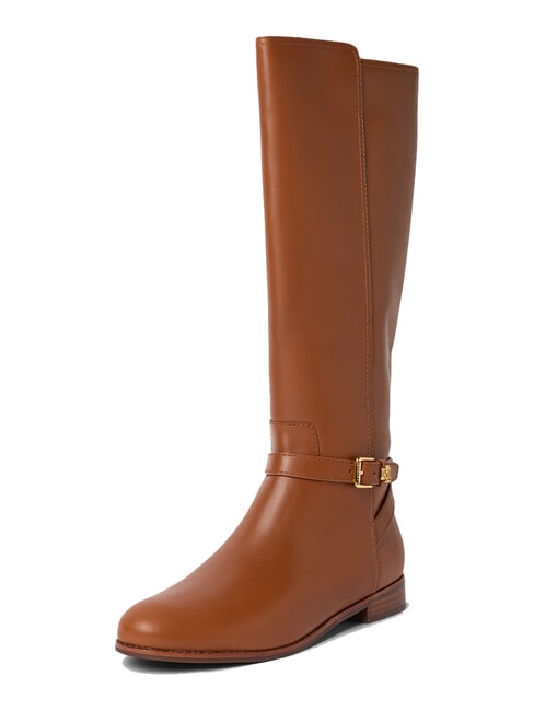 BROOKE TALL 2 Botas altas de cuero lauren tan1 - Zapatos Mujer