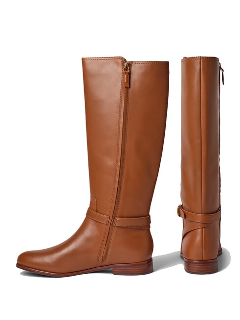 BROOKE TALL 2 Botas altas de cuero lauren tan1 - Zapatos Mujer
