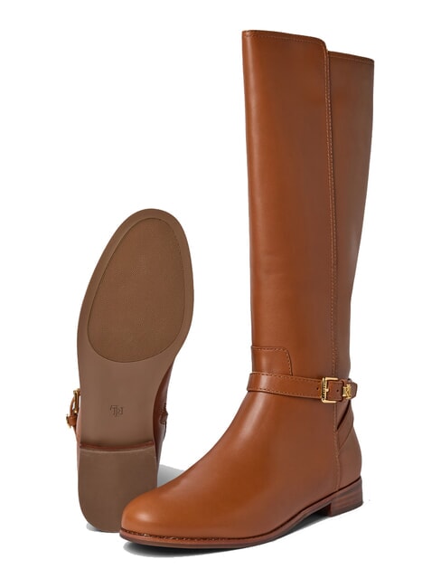 BROOKE TALL 2 Botas altas de cuero lauren tan1 - Zapatos Mujer