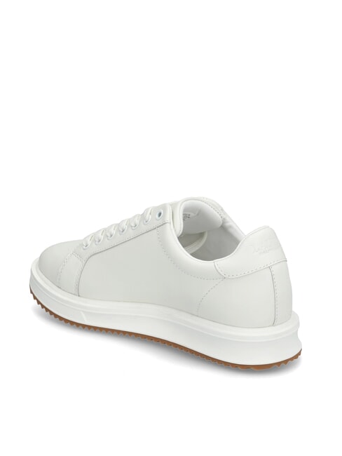 AINSLEY Zapatillas de piel con logo cosido blanco suave - Zapatos Mujer