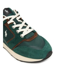 RALPH LAUREN TRAIN 89 Zapatillas para correr verde universitario/marrón chocolate - Zapatos Hombre - 4
