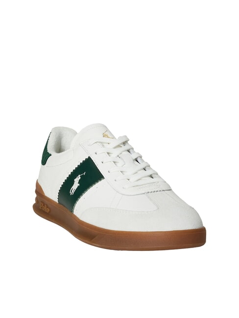 HERITAGE AERA Zapatillas de cuero blanco roto/bosque - Zapatos Hombre