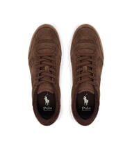 RALPH LAUREN RLITE COURT Zapatillas de piel de ante marrón chocolate - Zapatos Hombre - 3