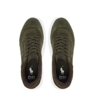 RALPH LAUREN RLITE COURT Zapatillas de piel de ante aceitunas de verano - Zapatos Hombre - 3