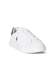 RALPH LAUREN RLITE COURT Zapatillas de cuero blanco/negro pp - Zapatos Hombre - 3