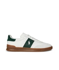 RALPH LAUREN HERITAGE AERA Zapatillas de cuero blanco roto/bosque - Zapatos Hombre - 2