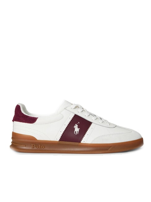 HERITAGE AERA Zapatillas de cuero blanco roto/vino - Zapatos Hombre