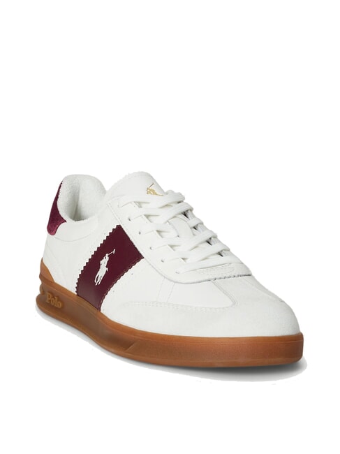 HERITAGE AERA Zapatillas de cuero blanco roto/vino - Zapatos Hombre