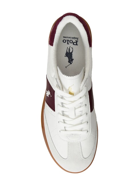 HERITAGE AERA Zapatillas de cuero blanco roto/vino - Zapatos Hombre