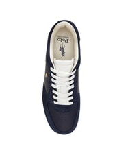 RALPH LAUREN MASTERS COURT Zapatillas con inserciones de piel de ante marina2 - Zapatos Hombre - 4