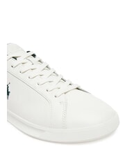 RALPH LAUREN HERITAGE COURT 2 Zapatillas de cuero blanco lavado de cubierta/bosque - Zapatos Hombre - 5
