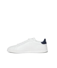 RALPH LAUREN HERITAGE COURT 2 Zapatillas de cuero lavado de cubierta blanco/azul marino - Zapatos Hombre - 3