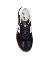 RALPH LAUREN HERITAGE AERA Zapatillas de cuero blanco negro - Zapatos Hombre - 4