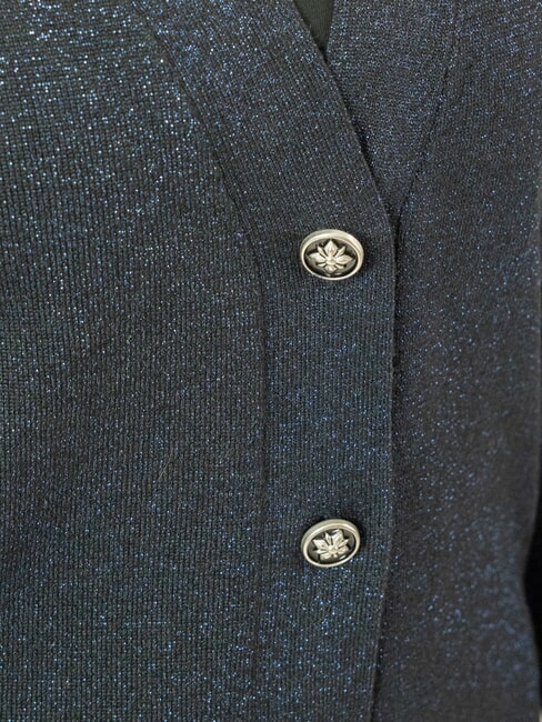 PEACEFUL Cárdigan de lúrex con botones Azul marino - Suéteres de mujer