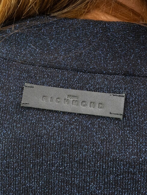 PEACEFUL Cárdigan de lúrex con botones Azul marino - Suéteres de mujer