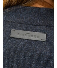 JOHN RICHMOND PEACEFUL Cárdigan de lúrex con botones Azul marino - Suéteres de mujer - 4