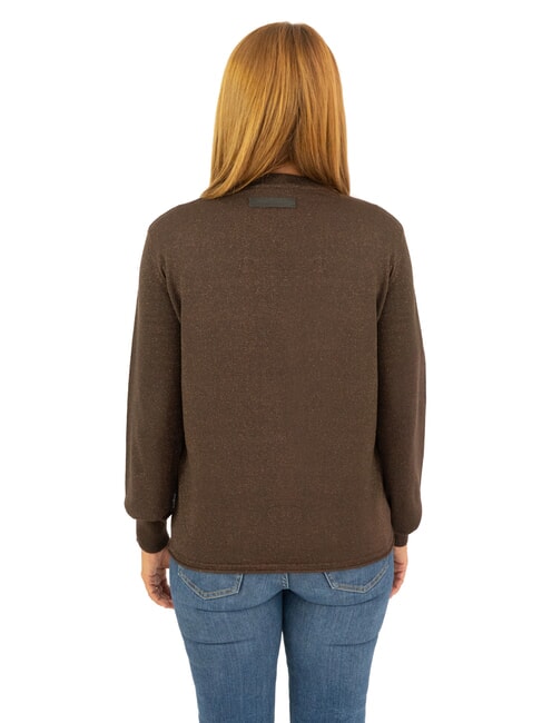 PARANA Cárdigan de cuello redondo de lúrex oscuro - Suéteres de mujer