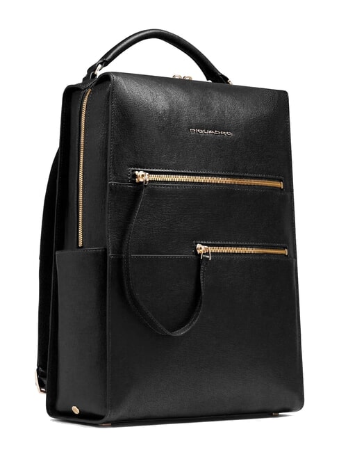 W140 Mochila de cuero para mujer para port&aacute;til de 14" negro - Mochilas para port&aacute;til