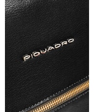 PIQUADRO W140 Mochila de cuero para mujer para port&aacute;til de 14" negro - Mochilas para port&aacute;til - 4