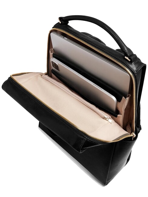 W140 Mochila de cuero para mujer para port&aacute;til de 14" negro - Mochilas para port&aacute;til