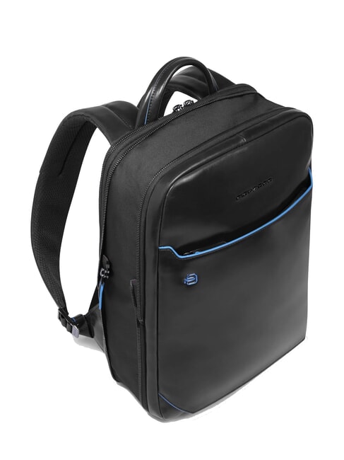 BLUE SQUARE Mochila para portátil de 14", en piel negro - Mochilas para portátil
