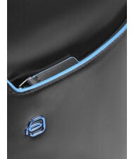 PIQUADRO BLUE SQUARE Mochila para portátil de 14", en piel negro - Mochilas para portátil - 5