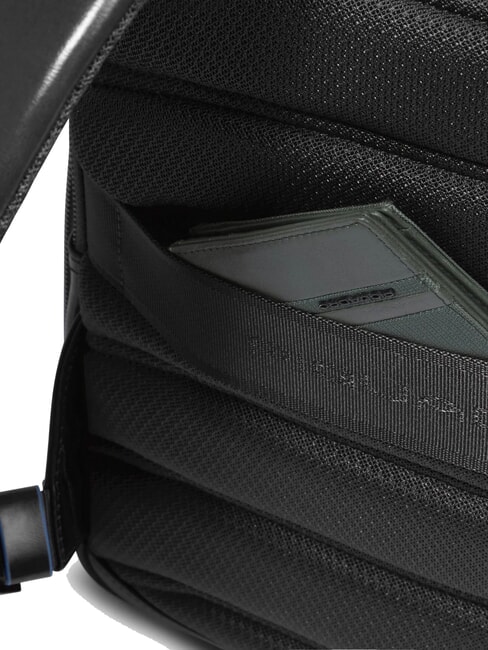 BLUE SQUARE Mochila para portátil de 14", en piel negro - Mochilas para portátil