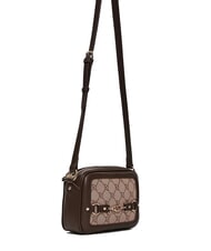 GAUDÌ NEW DIAZ Bolsa para cámara con logotipo en jacquard bronceado - Bolsos Mujer - 2