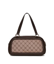 GAUDÌ NEW DIAZ Bolso con asa superior y logotipo en jacquard bronceado - Bolsos Mujer - 3