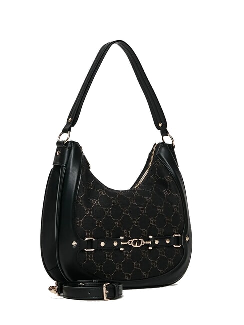 NEW DIAZ Bolso hobo con logotipo en jacquard NEGRO - Bolsos Mujer