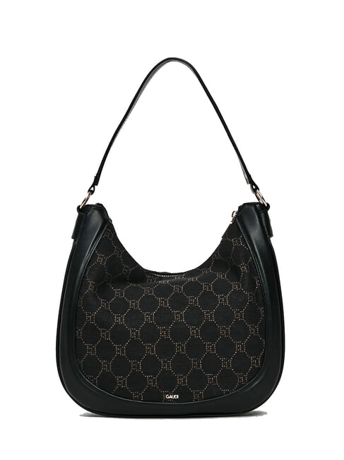 NEW DIAZ Bolso hobo con logotipo en jacquard NEGRO - Bolsos Mujer
