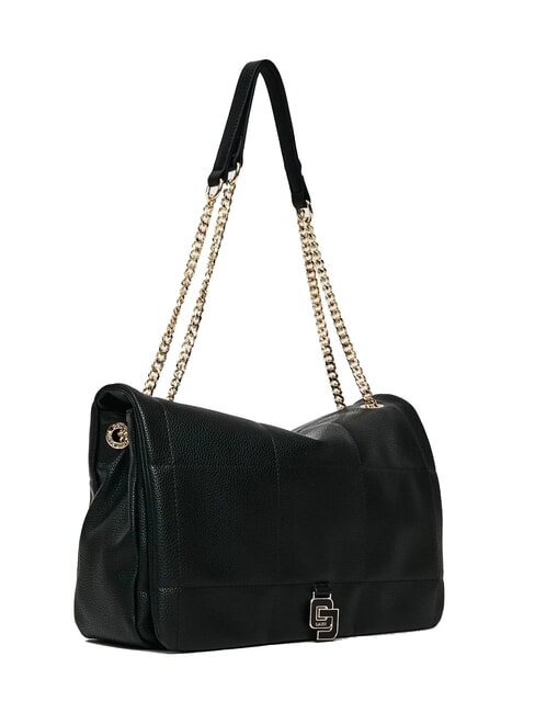 ESMERALDA Bolso de hombro grande con asas de cadena NEGRO - Bolsos Mujer
