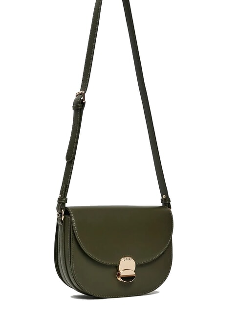 EVELYN Bolso de hombro mediano con solapa MILITAR - Bolsos Mujer