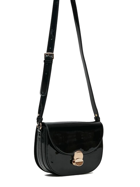 EVELYN LAK Bolso de hombro mediano de charol NEGRO - Bolsos Mujer