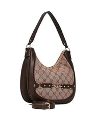 GAUDÌ NEW DIAZ Bolso hobo con logotipo en jacquard bronceado - Bolsos Mujer - 2