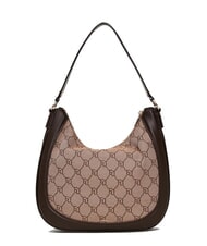 GAUDÌ NEW DIAZ Bolso hobo con logotipo en jacquard bronceado - Bolsos Mujer - 3