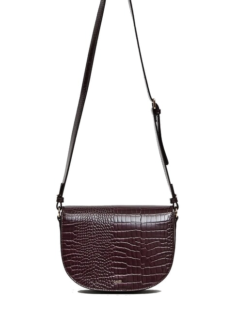 EVELYN COCCO Bolso de hombro mediano estampado vino - Bolsos Mujer