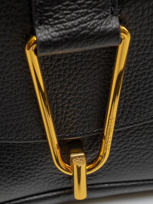 HIMMA Bolso de piel con bandolera negro - Bolsos Mujer