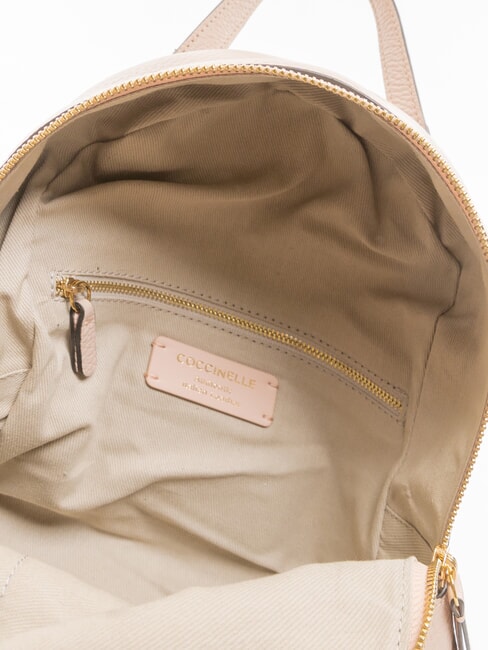 JEN Mochila redonda de piel con bolsillo. rosetas - Bolsos Mujer