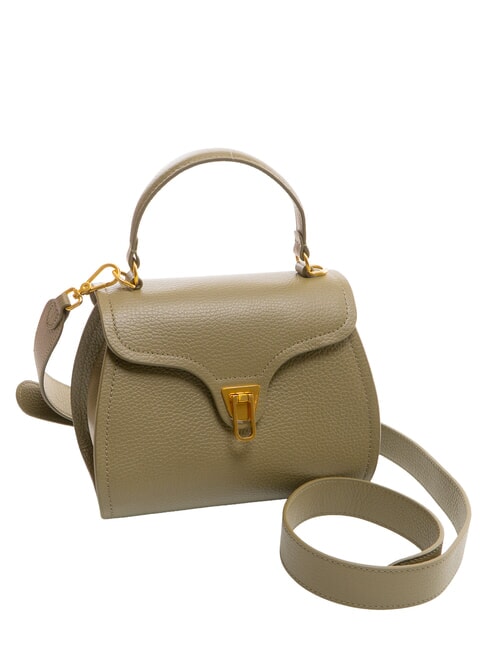 MARVIN Mini bolso de piel con bandolera verde laurel - Bolsos Mujer