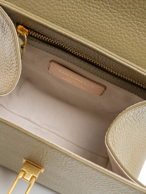 MARVIN Mini bolso de piel con bandolera verde laurel - Bolsos Mujer