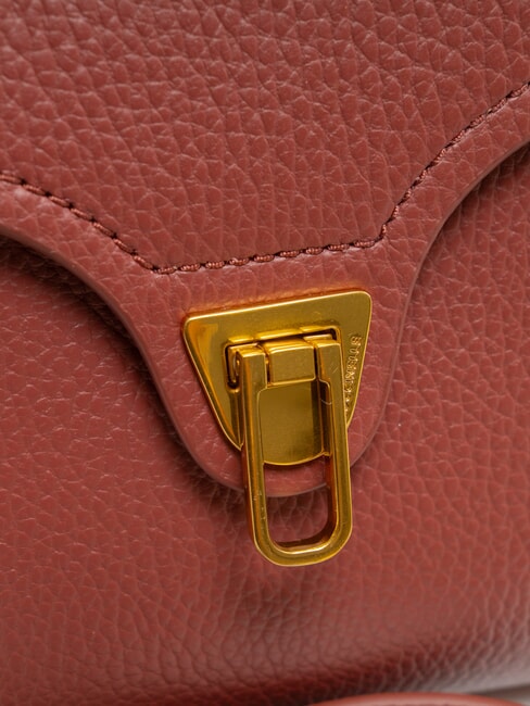 MARVIN Mini bolso de piel con bandolera brandy - Bolsos Mujer