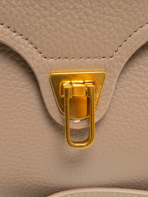 MARVIN Mini bolso de piel con bandolera topo cálido - Bolsos Mujer