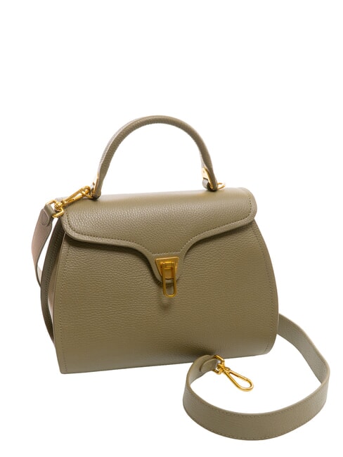 MARVIN Bolso de piel con bandolera verde laurel - Bolsos Mujer