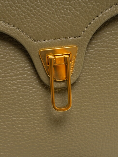 MARVIN Bolso de piel con bandolera verde laurel - Bolsos Mujer