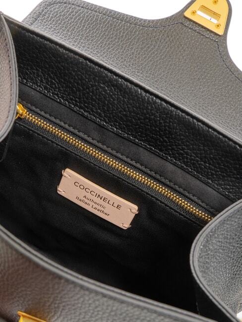 MARVIN Bolso de piel con bandolera negro - Bolsos Mujer